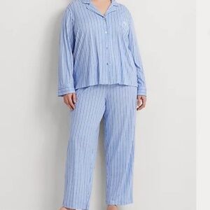 NWT 💛💙 PLUS 2X Ralph Lauren Super soft Cotton Blend PJ Set